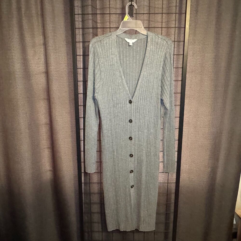 long knit cardigan